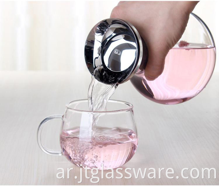 34oz glass water pitcher